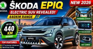 440KM রেঞ্জ নিয়ে সামনে এল নতুন Skoda Epiq Electric SUV