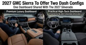 2027 GMC Sierra To Offer Two Dash Configs(২০২৭ জিএমসি সিয়েরা দুটি ড্যাশ কনফিগারেশন)