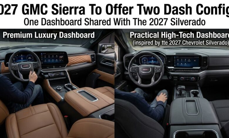 2027 GMC Sierra To Offer Two Dash Configs(২০২৭ জিএমসি সিয়েরা দুটি ড্যাশ কনফিগারেশন)